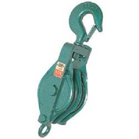 （株）スリーエッチ 125-2S ＨＨＨ　強力型滑車二車スナッチ　フック型１２５ｍｍ