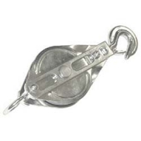 （株）スリーエッチ 100X1BS ＨＨＨ　ステンレス一車ブロック　フック型１００ｍｍ