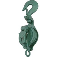 （株）スリーエッチ 50X1S ＨＨＨ　強力型滑車一車スナッチフック型５０ｍｍ