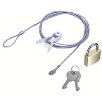 日本 ELECOM  ESL-5 エレコム　液晶ディスプレイ専用セキュリティワイヤー／南京錠タイプ