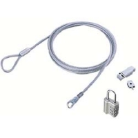 日本 ELECOM  ESL-12 エレコム　シリアルポート対応セキュリティワイヤー／シリンダ錠タイプ