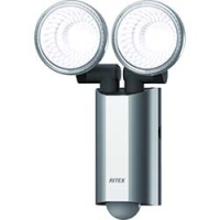 （株）ムサシ LED-AC2520 ライテックス　１０Ｗ×２　ＬＥＤ多機能型センサーライト