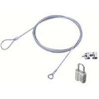 日本 ELECOM  ESL-23D エレコム　セキュリティワイヤー／ディンプルキー仕様南京錠タイプ