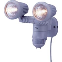 （株）ムサシ M-2200 ライテックス　防雨センサ－ライトメガ　ハロゲン１００ＷＸ２