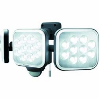 （株）ムサシ E40336 ダンケ　１２Ｗ×３灯　フリーアーム式ＬＥＤセンサーライト
