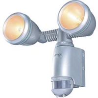 （株）ムサシ V1200 ライテックス　防雨センサーＶ１２００　２灯式ライトハロゲン１００ＷＸ２