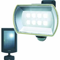 （株）ムサシ E4680L ダンケ　８Ｗワイド　フリーアーム式ＬＥＤソーラーセンサーライト