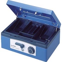 日本アイ・エス・ケイ（株） D-2N-BL キング　【売切り廃番】手提げ金庫　Ｄ－２Ｎ　ブルー