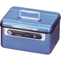 IRIS  ASB-152-B ＩＲＩＳ　アルミセ－フティボックス深型　２７０×２２０×１５５　ブルー