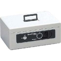 IRIS  SBX-28-GY ＩＲＩＳ　手提げ金庫　セイフティボックス　２７５×１８５×１１７　グレー