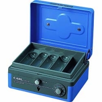 カール事務器（株） CB-8100-B カール　手提げ金庫　キャッシュボックス　ＣＢ－８１００－Ｂ　ブルー　Ｂ７サイズ
