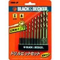 ポップリベット・ファスナー（株）　ブラック・アンド・デッカー事業部 15060 Ｂ／Ｄ　６角軸タイプドリルビット１０本セット