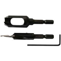 （株）スターエム 58X-S4105 スターエム　ハイス六角軸皿取錐＆埋木錐セット　４×１０．５×１０．５