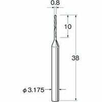 日本精密機械工作（株） T3008 リューター　ツイストドリル（超硬合金）