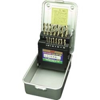 ISF  COS-15S ＩＳ　コバルト強力正宗ショートドリル　１５本組セット（スチールケース入）