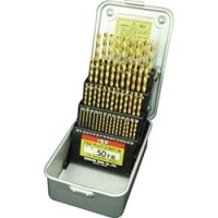 ISF  TCOD-50S ＩＳ　ＴＩＮコーティング　コバルト正宗ドリル　５０本組セット（スチールケース入）