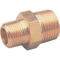 アソー（株） NE-1024 ＡＳＯＨ　異径六角ニップル　ＰＴ１／４ＸＰＴ１／２