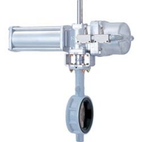 （株）キッツ BS-10DJ100 キッツ　空圧ダクタイル鉄製バタフライバルブ　ＤＪシリーズ