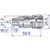 フローバル（株） TBC-0825 フローバル　ブレードロック　オール黄銅製　１１２００４７０