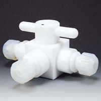 （株）フロンケミカル NR1301-004 フロンケミカル　ＰＴＦＥ　コンパクト三方ボールバルブ接続型１２φフッ素ゴム