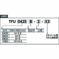 ＳＭＣ（株） TFU0425BU-2-10-X4 ＳＭＣ　ポリウレタンフラットチューブ