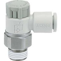 ＳＭＣ（株） AS2201F-01-06SA ＳＭＣ　ワンタッチ管継手スピードコントローラ（エルボタイプ・シール剤付）