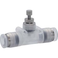 （株）日本ピスコ PJNMU8 ピスコ　スロットルバルブ　小型ユニオンストレート　ＰＰタイプ