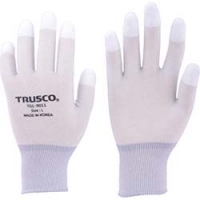 日本中山 TRUSCO  TGL-9011-L ＴＲＵＳＣＯ　カーボン・ナイロンインナー手袋ＰＵ指先コート　Ｌ