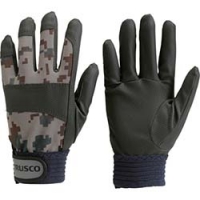 日本中山 TRUSCO  TPU-CMG-L ＴＲＵＳＣＯ　ＰＵ迷彩手袋　グレー　Ｌ