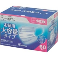 IRIS  NRN-60PS ＩＲＩＳ　プリーツ型マスク　（６０枚入）