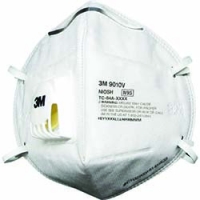 美国 3M  安全衛生製品事業部 9010V N95 ３Ｍ　折りたたみ式防護マスク　９０１０　Ｎ９５　　排気弁付き　（２０枚入）