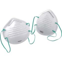 （株）トーヨーセフティー NO.1705-A トーヨーセフティ　白いマスク　１２個掛け台紙付販促用セット