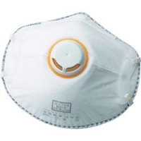 日本中山 TRUSCO  T37-DS2K-1 ＴＲＵＳＣＯ　使い捨て式防じんマスク　ＤＳ２　活性炭入排気弁付　１０枚入