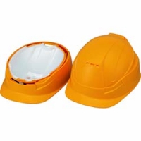 （株）トーヨーセフティー NO.105-LY トーヨーセフティ　ＴＯＹＯ　作業用防災用折りたたみヘルメットＢＬＯＯＭ３　ＭＯＶＯ　うす黄