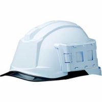 S ミドリ安全　ＩＤケース付ヘルメット　ＳＣ－１９ＰＣＬ－ＩＤ　ＲＡ３　α　ホワイト／スモーク