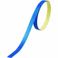 （株）日本緑十字社 235314 緑十字　ヘルメット用ラインテープ　青　１０ｍｍ幅×７００ｍｍ　１０本組　反射タイプ