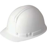 ユニット（株） 377-31WH ユニット　ヘルメット前ひさし型（飛・墜）白　超軽量ＦＲＰ