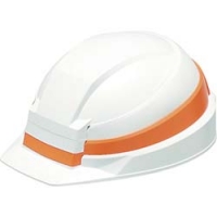 O KP ＤＩＣ　折りたたみヘルメット　ＩＺＡＮＯ　白　オレンジ　ＫＰ