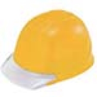 （株）谷沢製作所 141EZ-VI（Y） タニザワ　ＰＣ製透明ひさし型ヘルメット　黄