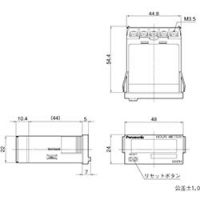 パナソニック　デバイスＳＵＮＸ（株） ATH3631 Ｐａｎａｓｏｎｉｃ　アワーメータ　ＬＨ２Ｈ－ＦＥ－ＤＨＫ－ＤＬパネル取付け