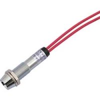 DC100V-R サカズメ　ＬＥＤ表示灯　ＤＡ－８ＪＰＬ　（ＡＣ／ＤＣ１００Ｖ接続）　Φ８　赤