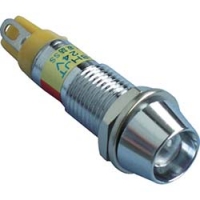 （株）坂詰製作所 DO-8HJT-DC24V-R サカズメ　メタルフレーム形ＬＥＤ表示灯　ＤＯ－８ＨＪＴ　ＤＣ２４Ｖ　赤　φ８