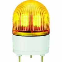 （株）パトライト KHE-24-Y パトライト　ＫＨＥ型　ＬＥＤ表示灯　Φ１００　点滅・流動・ストロボ発光　黄