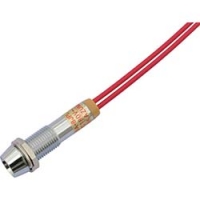 DC200V-R サカズメ　ＬＥＤ表示灯　ＤＡ－８ＪＰＬ　（ＡＣ／ＤＣ２００Ｖ接続）　Φ８　赤