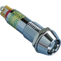 （株）坂詰製作所 DO-10HJT-DC24V-O サカズメ　メタルフレーム形ＬＥＤ表示灯　ＤＯ－１０ＨＪＴ　ＤＣ２４Ｖ　橙φ１０