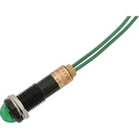 DC200V-G サカズメ　ＬＥＤ表示灯　ＤＡ－１０ＭＰＢＬ　（ＡＣ／ＤＣ２００Ｖ接続）Φ１０緑