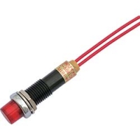 DC200V-R サカズメ　ＬＥＤ表示灯　ＤＡ－１０ＴＰＬ　（ＡＣ／ＤＣ２００Ｖ接続）Φ１０　赤