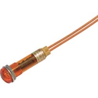 DC200V-O サカズメ　ＬＥＤ表示灯　ＤＡ－１０ＭＬ　（ＡＣ／ＤＣ２００Ｖ接続）　Φ１０　橙