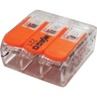 因幡電機産業（株） WFR-3BP-JP ＪＡＰＰＹ　ワンタッチコネクタ　クリアタイプ　８個入　　　電線数３本