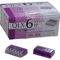 因幡電機産業（株） QLX-6-JP-PCL ＪＡＰＰＹ　差込形電線コネクタ　クイックロック　極数６